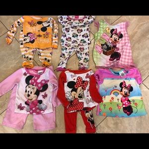 Disney Baby Girl’s Pajamas....8pc Lot